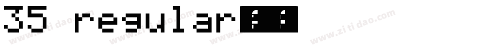 35 regular字体下载字体转换